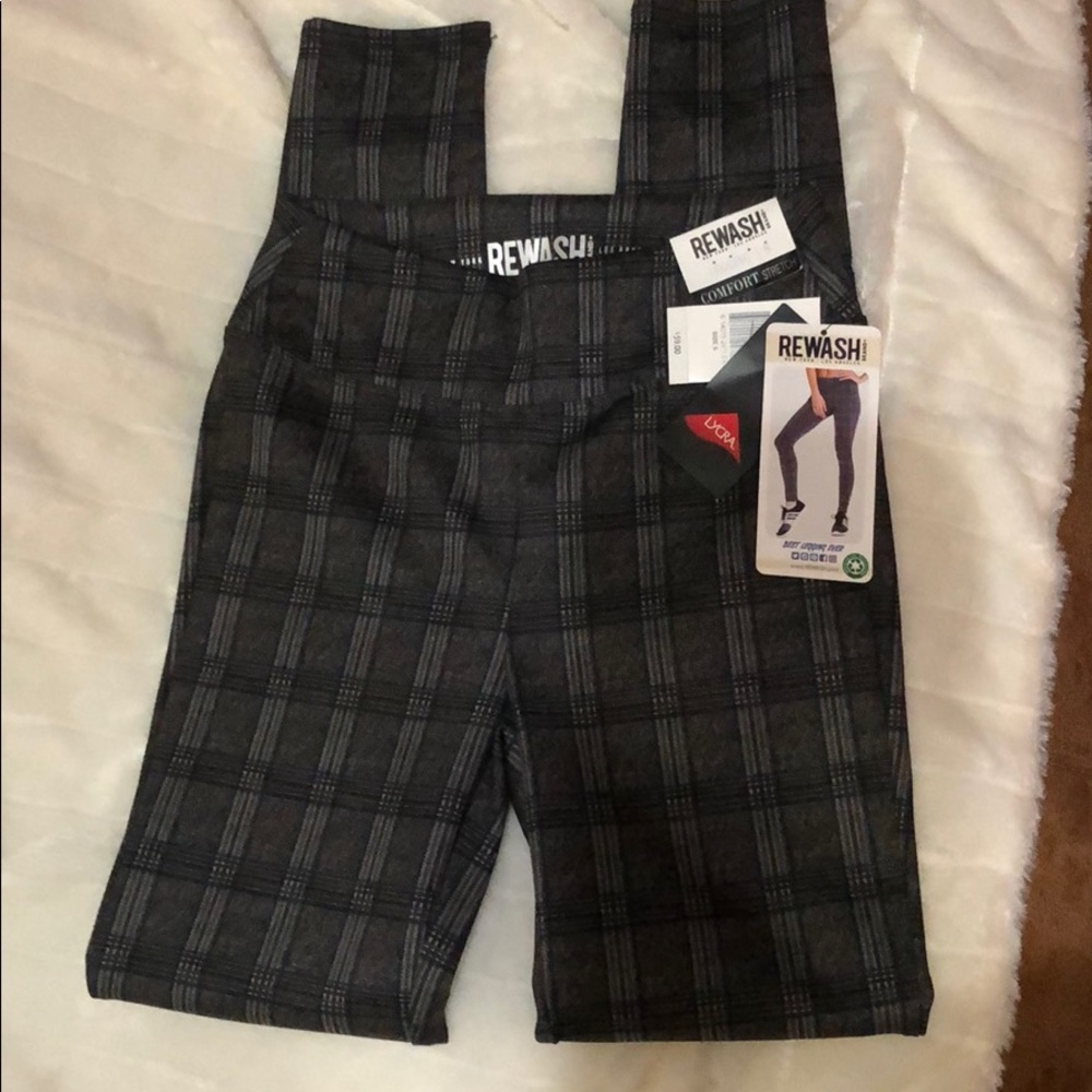 REWASH Leggings Grey Blue Size Small New With Tags
